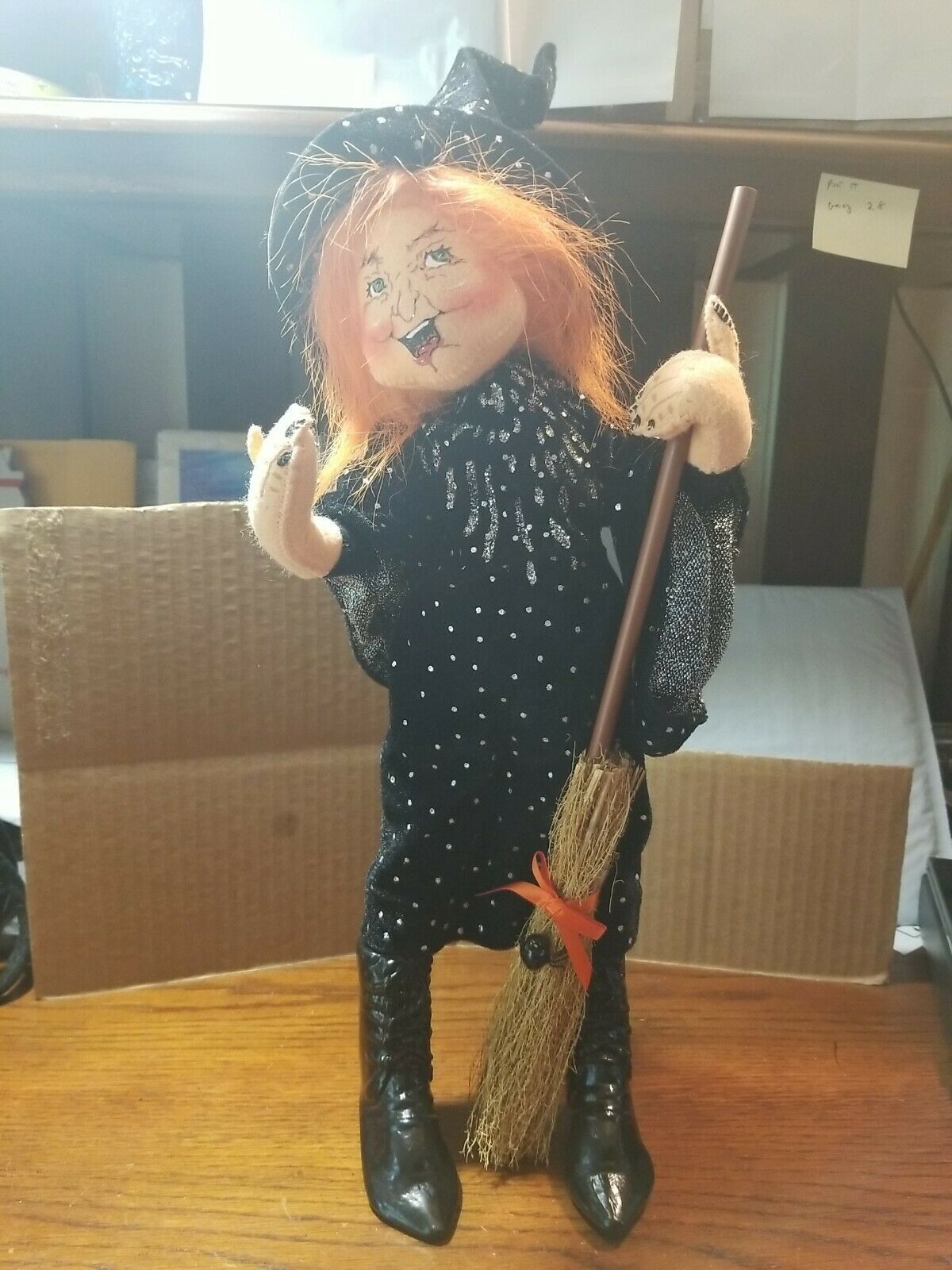 Annalee Doll Halloween Witch -18”  Heavy Solid Feet
