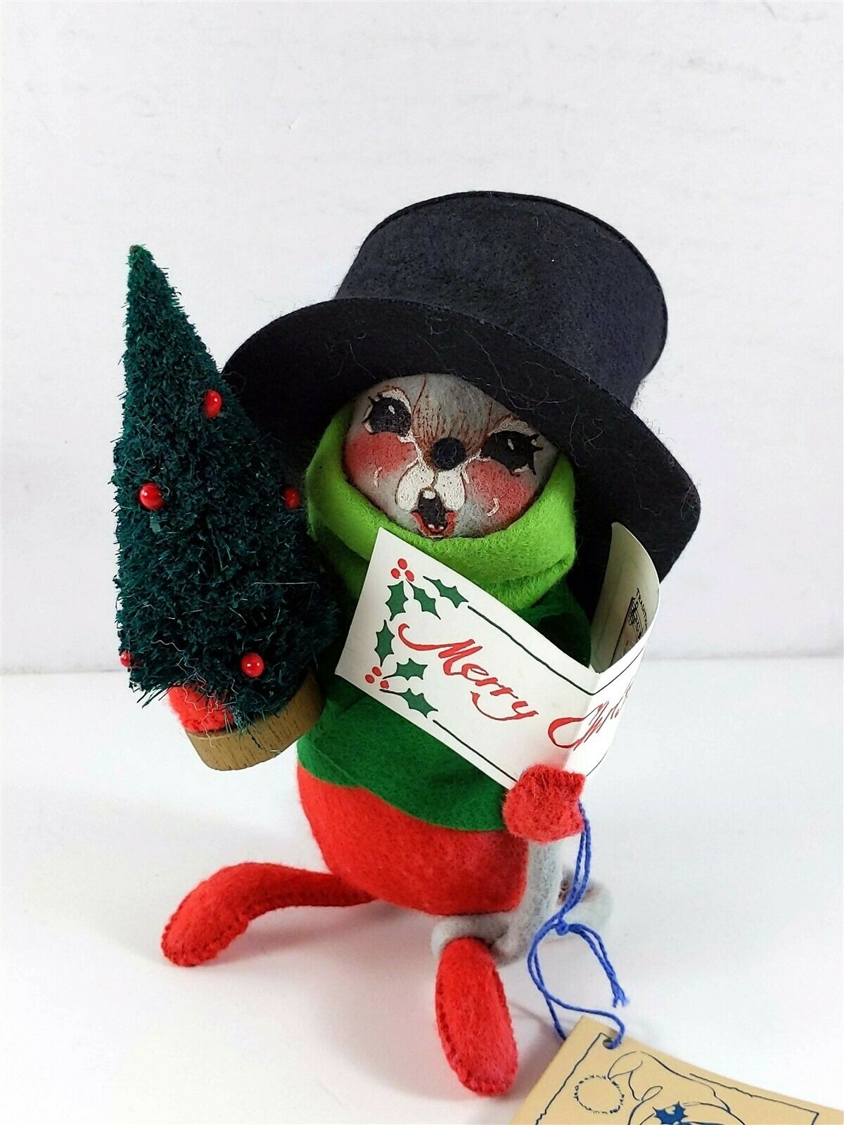 Annalee Doll 6" 7754 Caroller Mouse Deck The Halls 1993